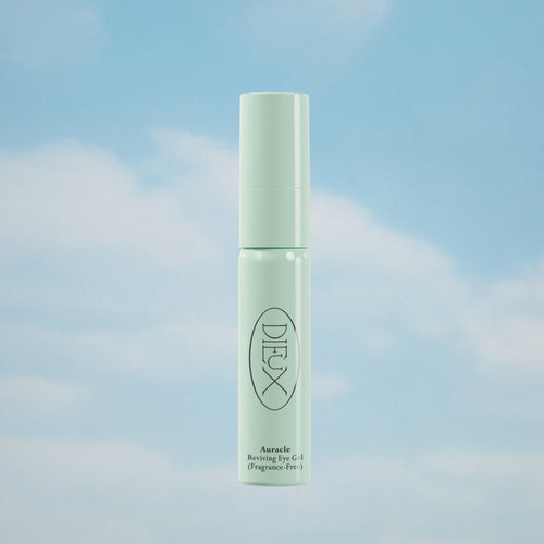 Dieux Auracle Eye Cream against Cloud Background