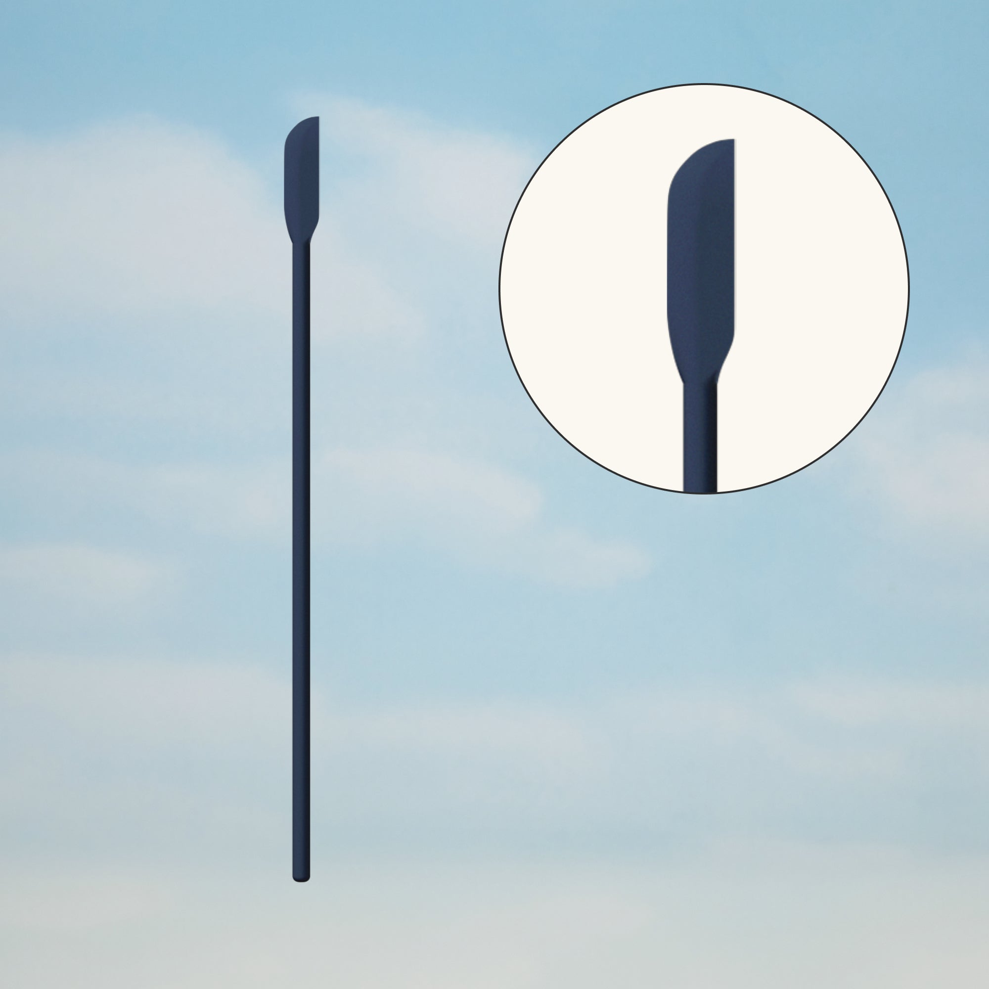 Skincare Scraper Spatula against cloud background