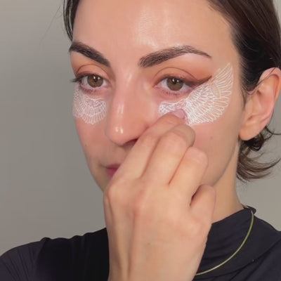 Dieux founder Charlotte Palermino using Wined Forever Eye Mask