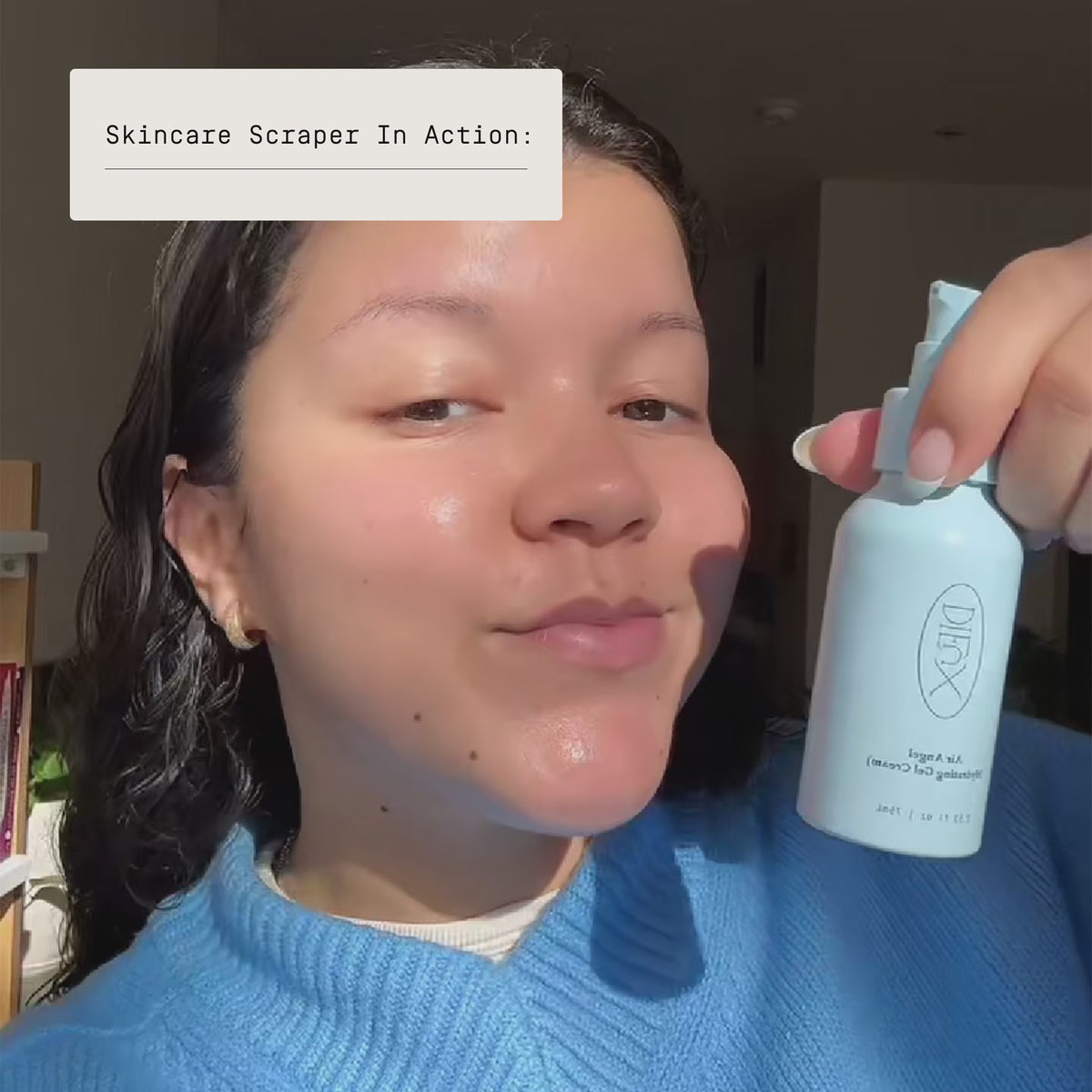 Video of Skincare Scraper being used